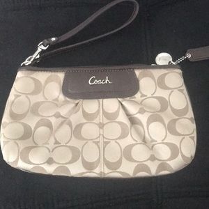 Authentic Coach large wristlet